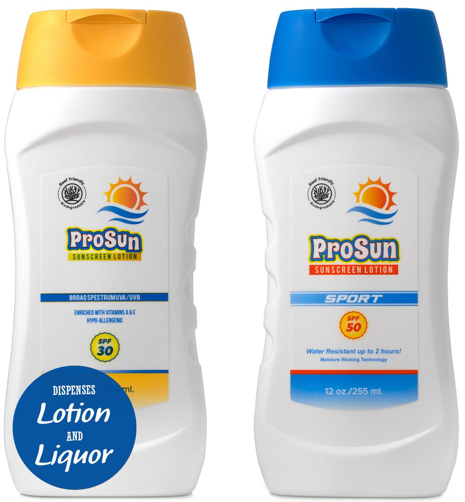 SunFlask- Sunscreen Dispensing 9 oz Hidden Flask – Smuggle Mug, image size:949x1024