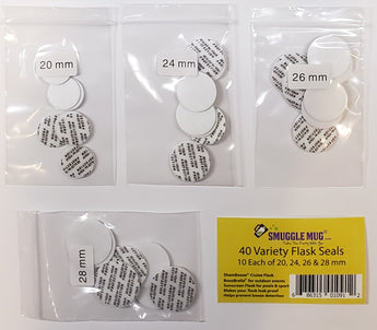 40 Variety Flask Lid Seals- 20mm, 24mm, 26mm, 28mm