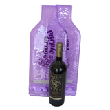 2 Purple Grape  Protective Wine Bags